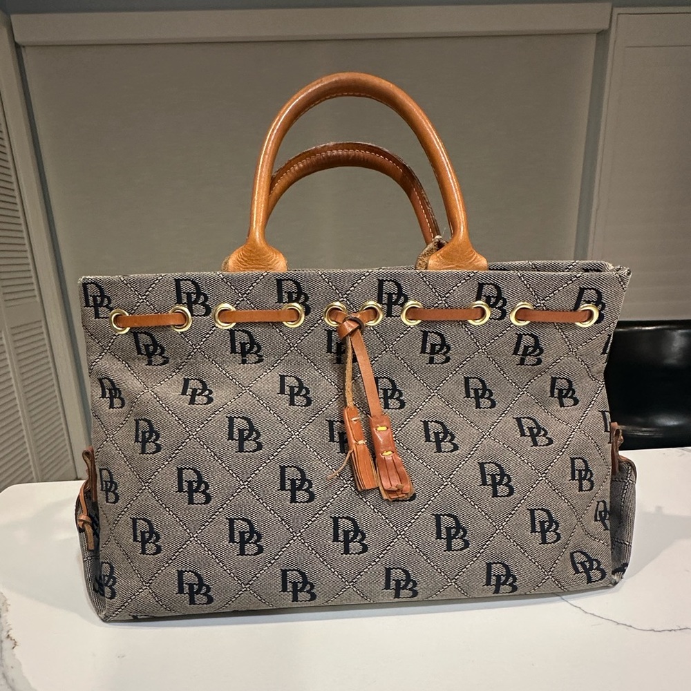 Dooney & Bourke Gray and Brown Tote